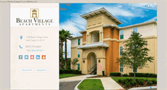 Desktop Screenshot of beachvillageapts.com